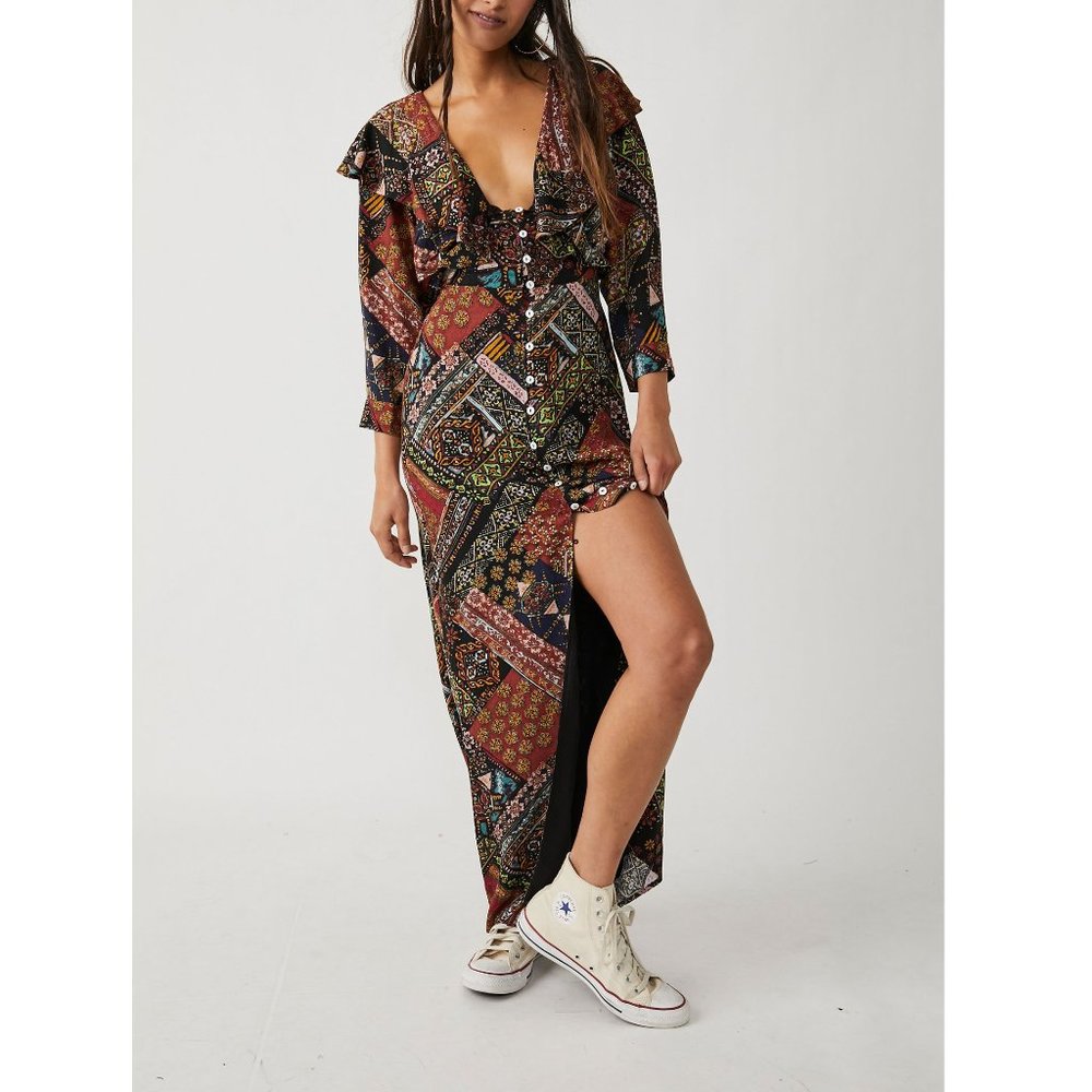 🆕 NWT Free People Lennon Dress / Black Combo